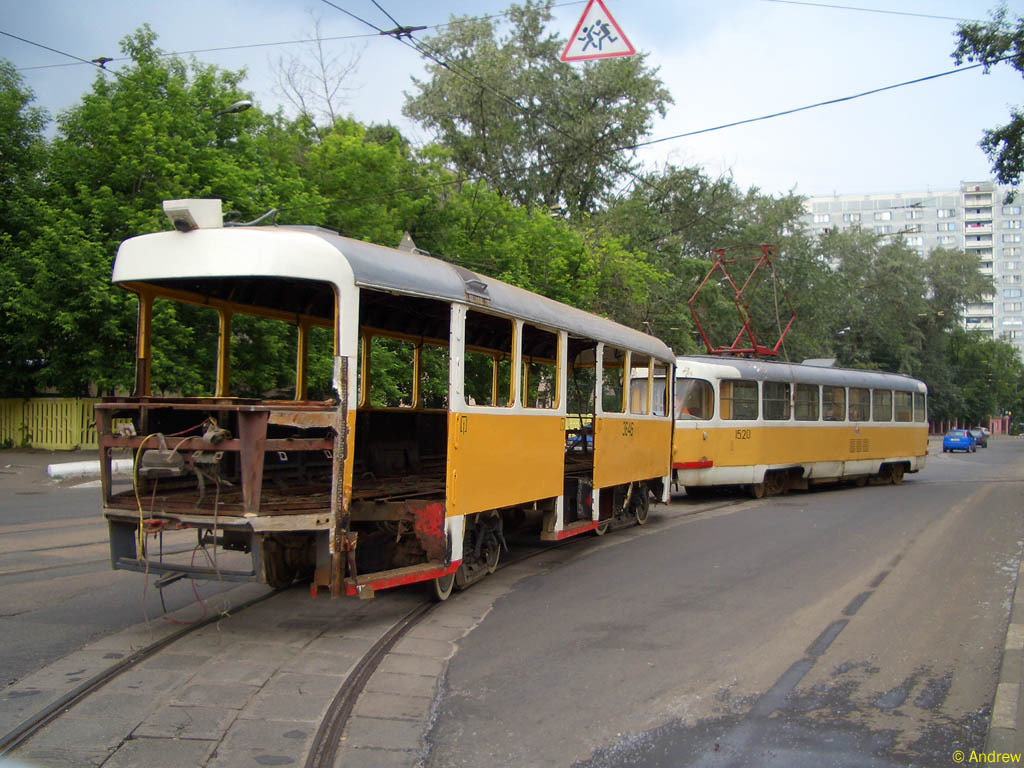 莫斯科, Tatra T3SU # 3646; 莫斯科, Tatra T3SU # 1520