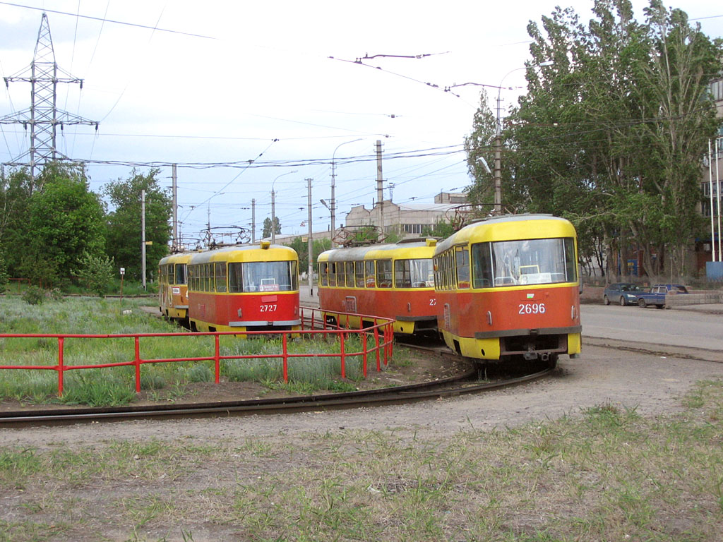 Волгоград, Tatra T3SU № 2727; Волгоград, Tatra T3SU № 2696