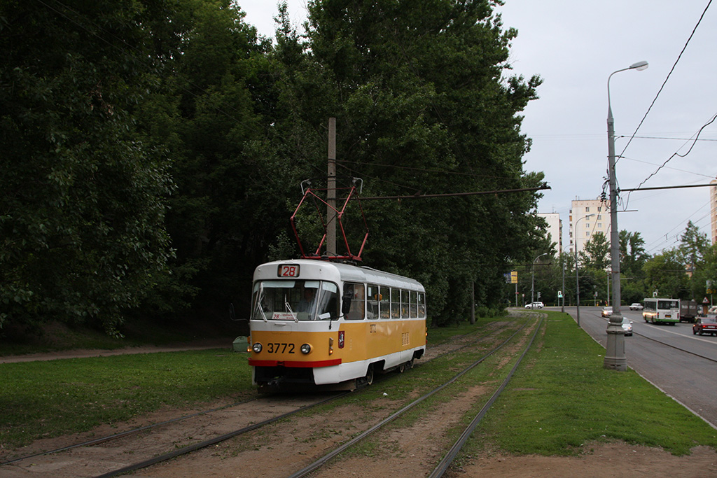 Москва, Tatra T3SU № 3772