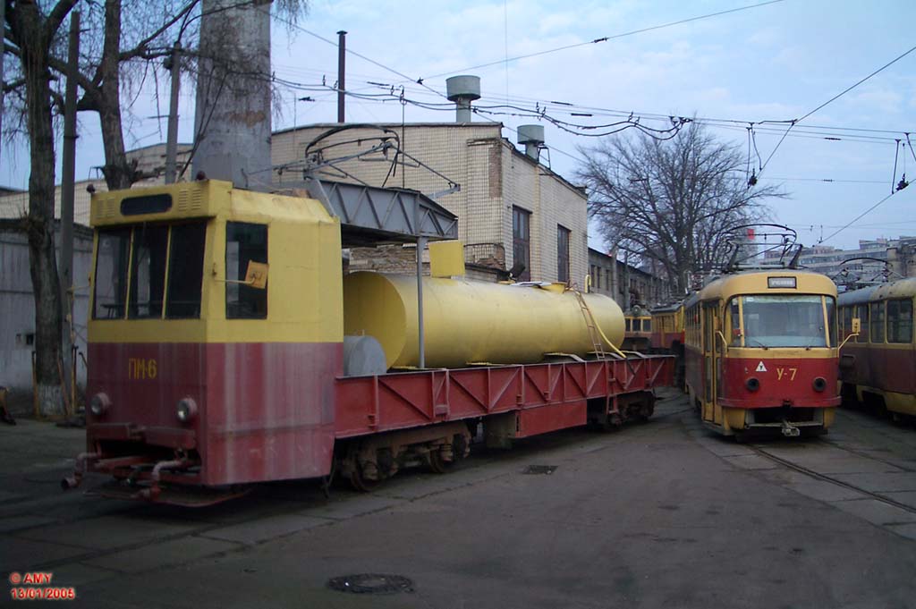 Kijiva, SVARZ RT-2 № ПМ-6; Kijiva, Tatra T3SU (2-door) № У-7