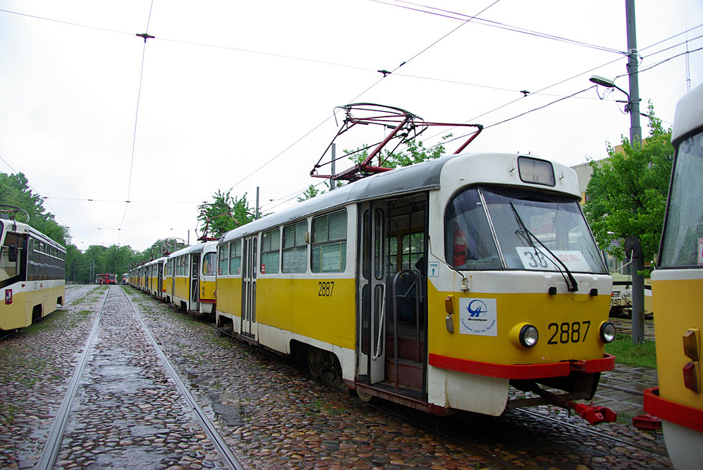 Москва, Tatra T3SU № 2887