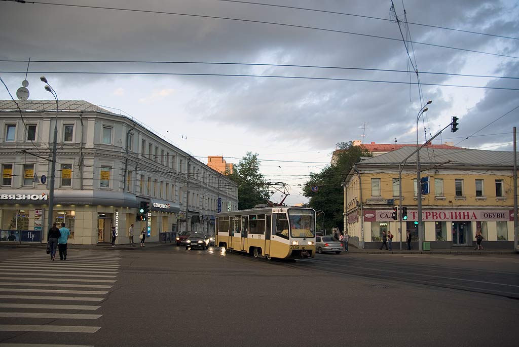 莫斯科, 71-619K # 2019; 莫斯科 — Clousure of tramway line on Lesnaya street