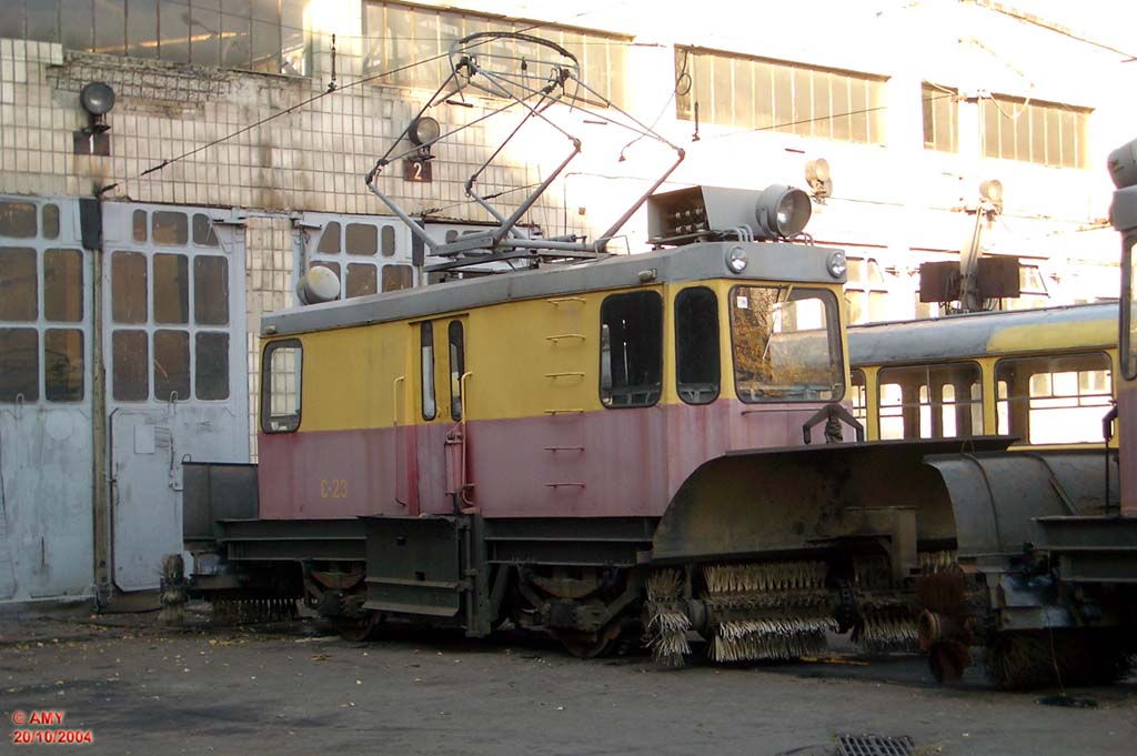 Kijevas, GS-4 nr. С-23; Kijevas — Tramway depots: Shevchenko. Old yard at Gorkogo (Antonovycha) str.