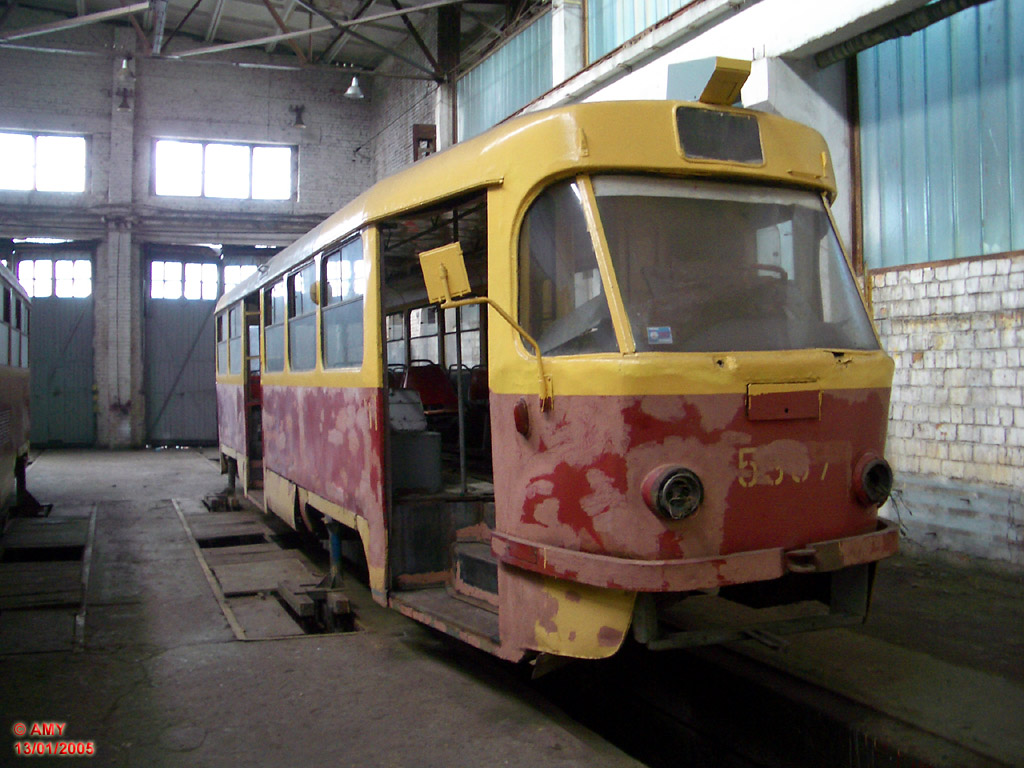 Киев, Tatra T3SU № 5907; Киев — Киевский завод электротранспорта. Новая территория на ул. Кирилловской