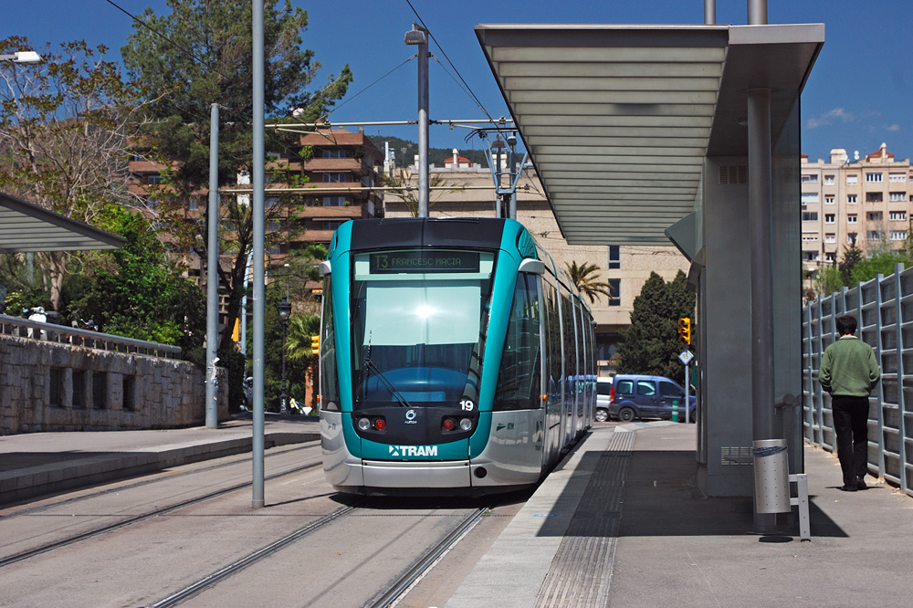 Barcelona, Alstom Citadis 302 Nr. 19