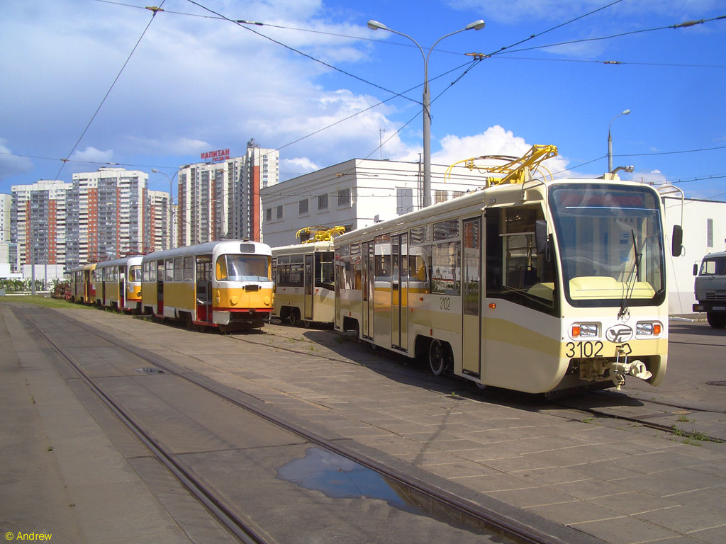 Moskwa, Tatra T3SU Nr 3872; Moskwa, 71-619A Nr 3102