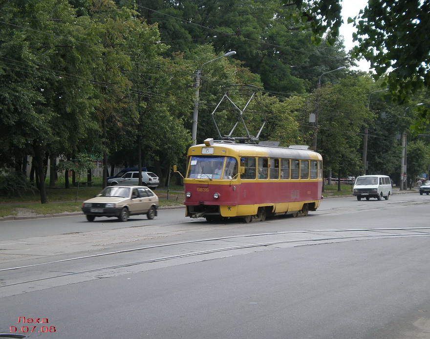 Київ, Tatra T3SU № 5836
