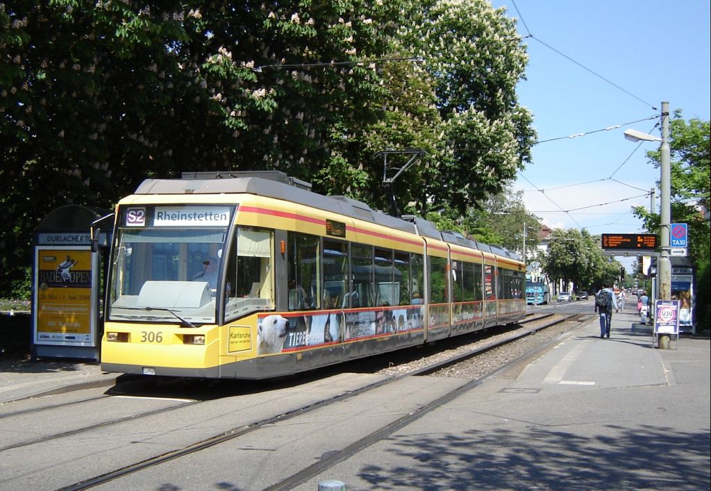 Karlsruhe, Duewag GT8-70DN nr. 306