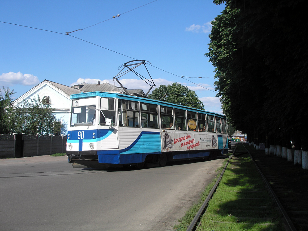 Konotop, 71-605 (KTM-5M3) № 90; Konotop — Tram trip 12.07.2008