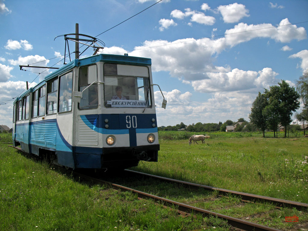 Konotop, 71-605 (KTM-5M3) N°. 90; Konotop — Tram trip 12.07.2008