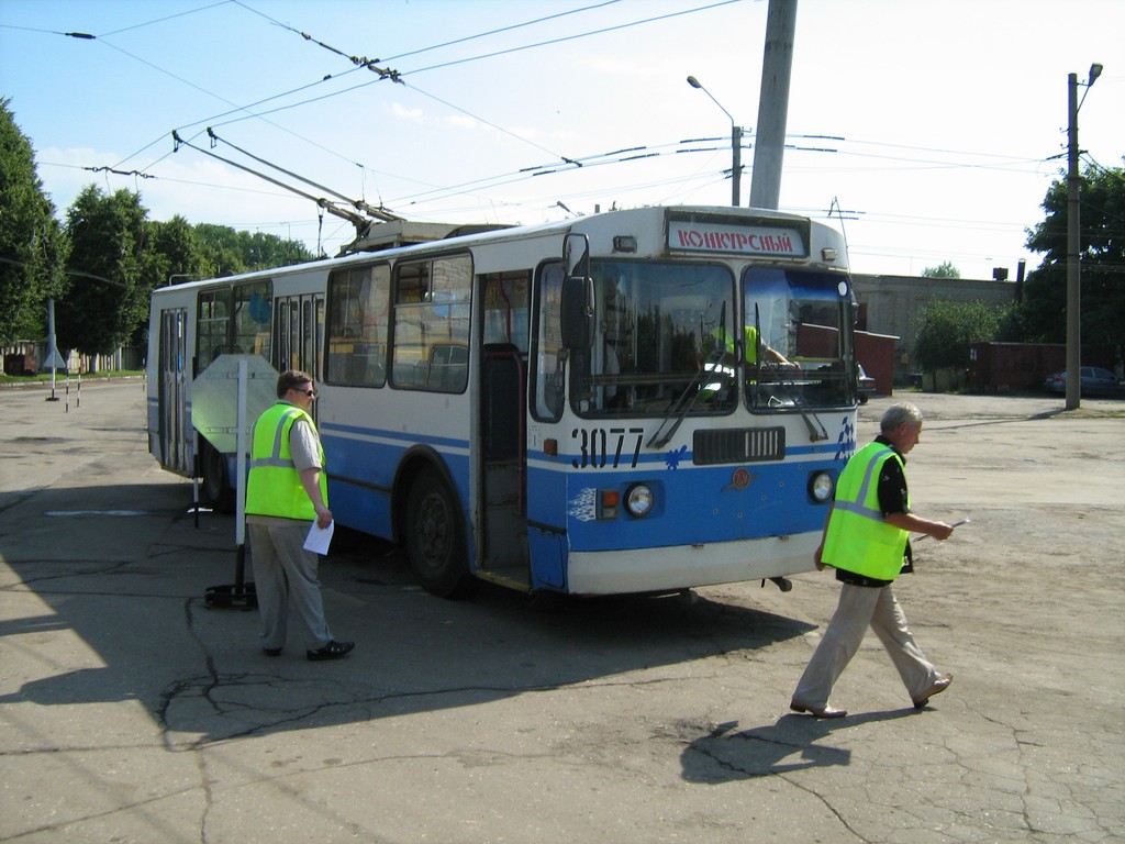 Ryazan, ZiU-682G-016 (012) nr. 3077; Ryazan — Electric transit driving competition on July 15, 2008