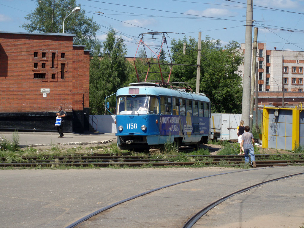 Ижевск, Tatra T3SU (двухдверная) № 1158