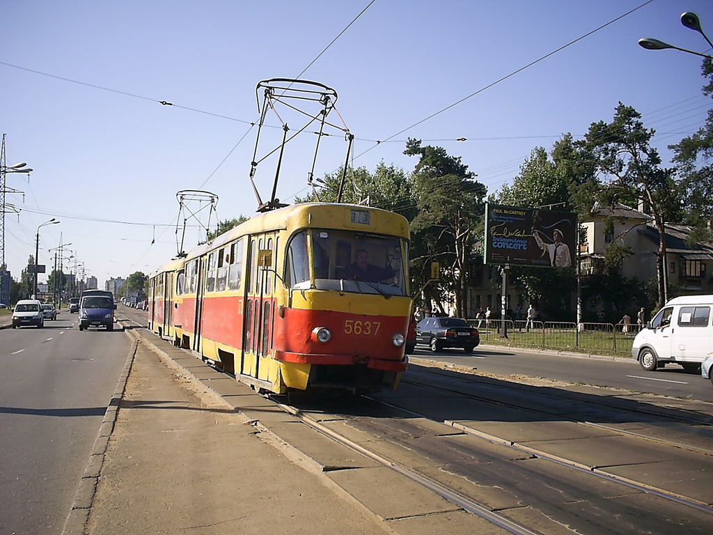 Киев, Tatra T3SU № 5637