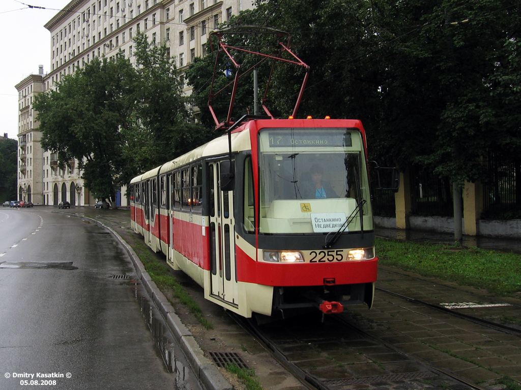 Москва, Tatra KT3R № 2255