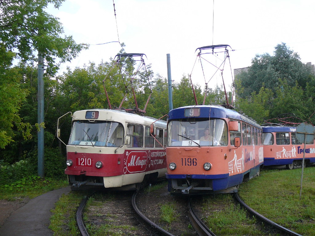 Izhevsk, Tatra T3SU # 1196; Izhevsk, Tatra T3SU # 1210