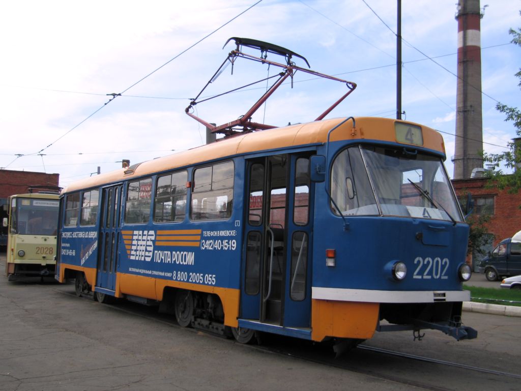 Izhevsk, Tatra T3SU # 2202