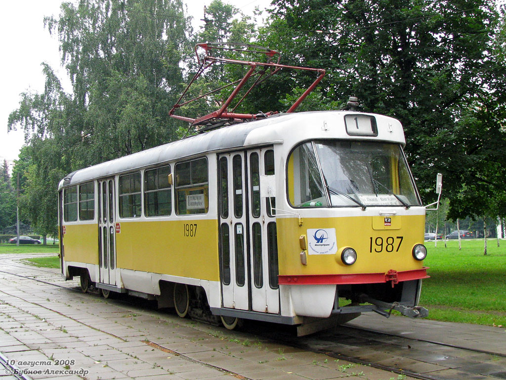 Moscow, Tatra T3SU № 1987