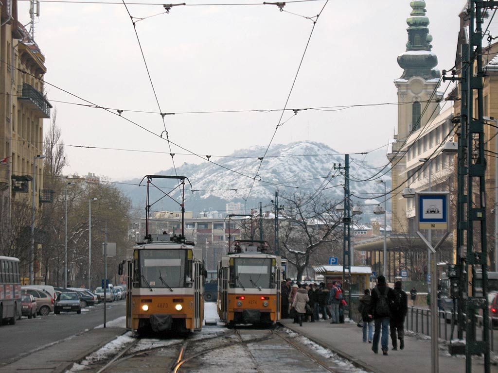 Budapest, Tatra T5C5K — 4073; Budapest, Tatra T5C5K — 4274