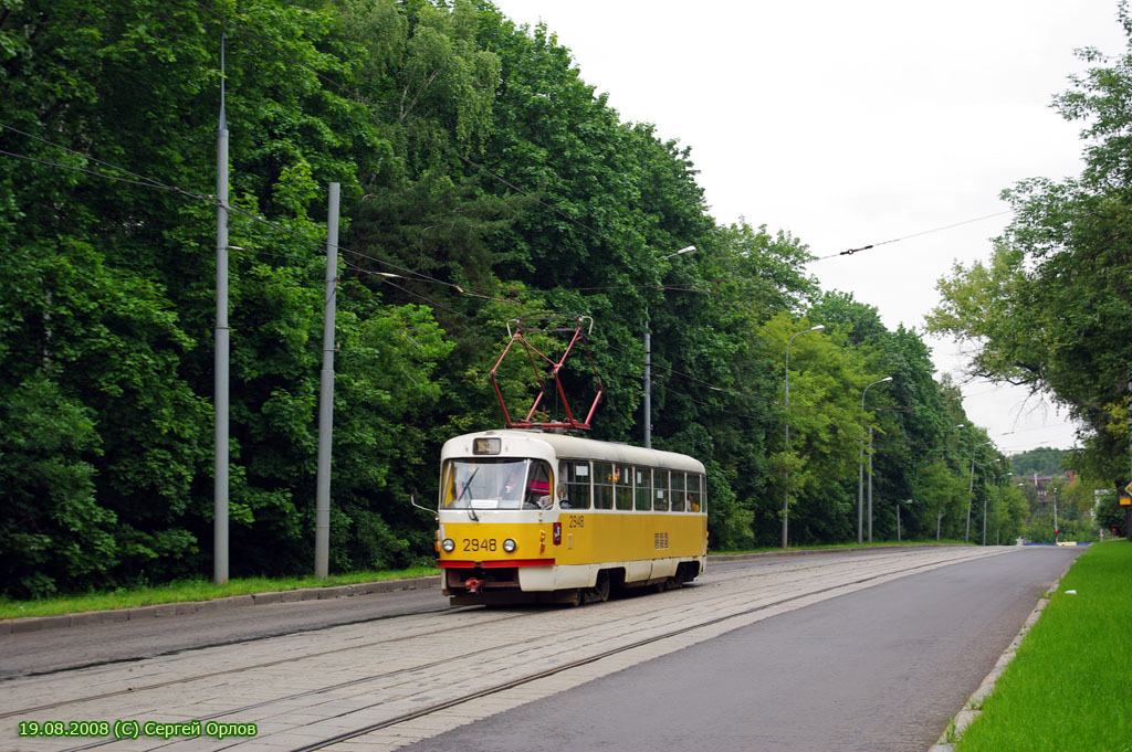 Moscow, Tatra T3SU № 2948