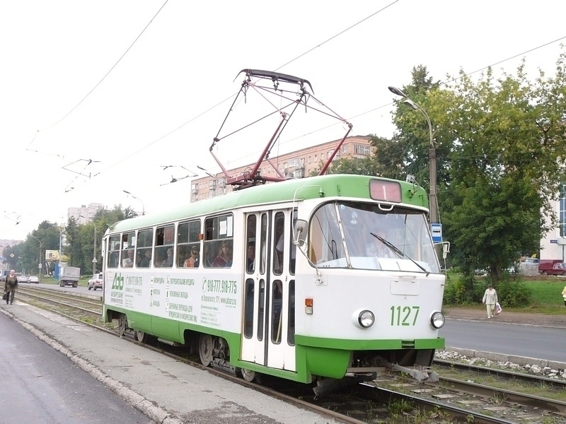 Ижевск, Tatra T3SU (двухдверная) № 1127