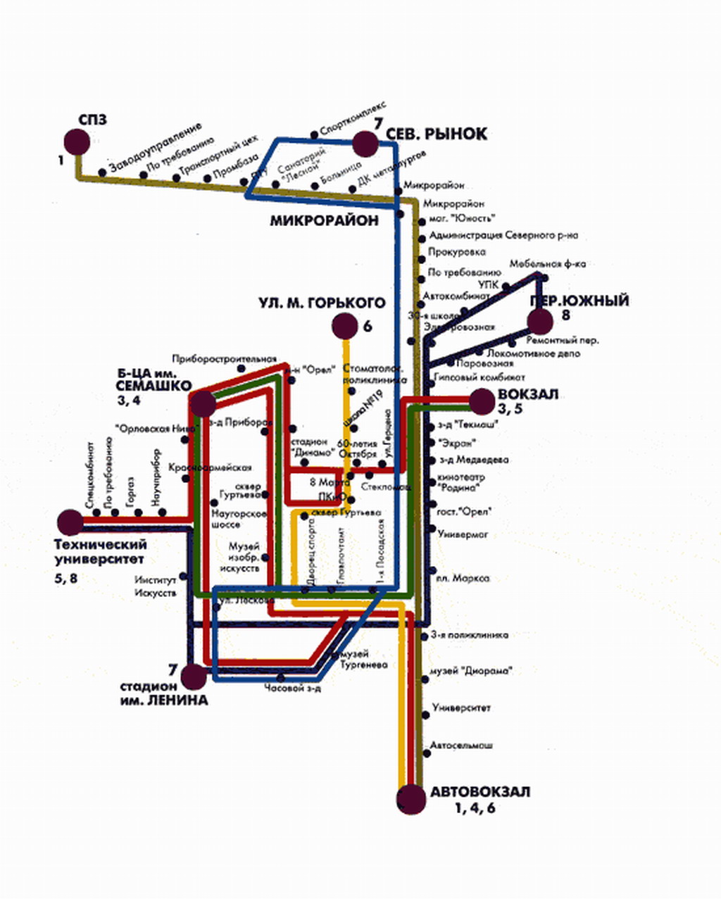 Oryol — Maps and Plans