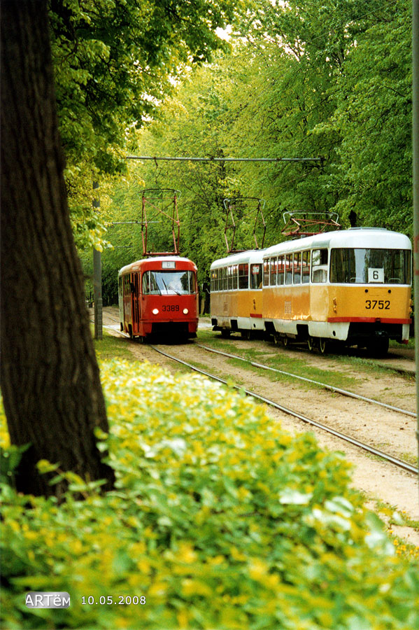 Москва, МТТЧ № 3389; Москва, Tatra T3SU № 3752