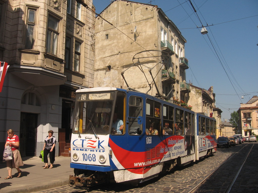 Львов, Tatra KT4SU № 1068