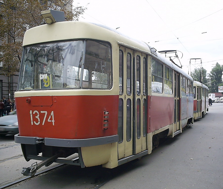 Днепр, Tatra T3SU № 1374