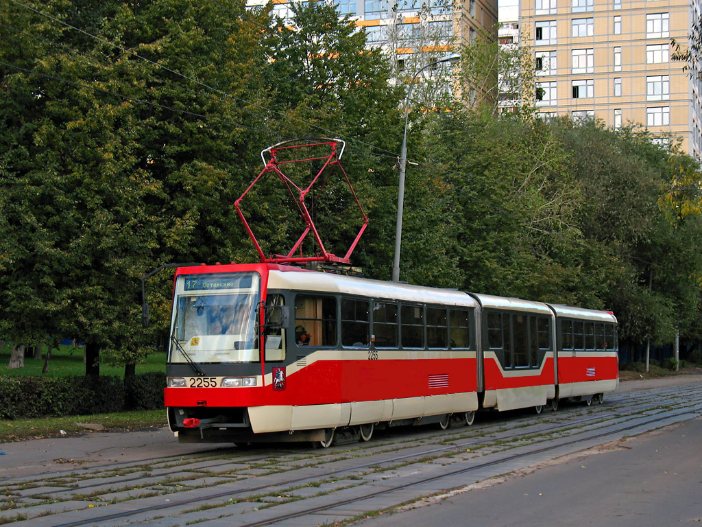 Moscow, Tatra KT3R № 2255