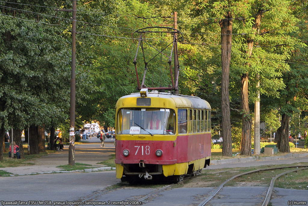 Запорожье, Tatra T3SU № 718
