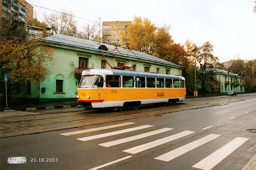 Moscow, Tatra T3SU # 1536