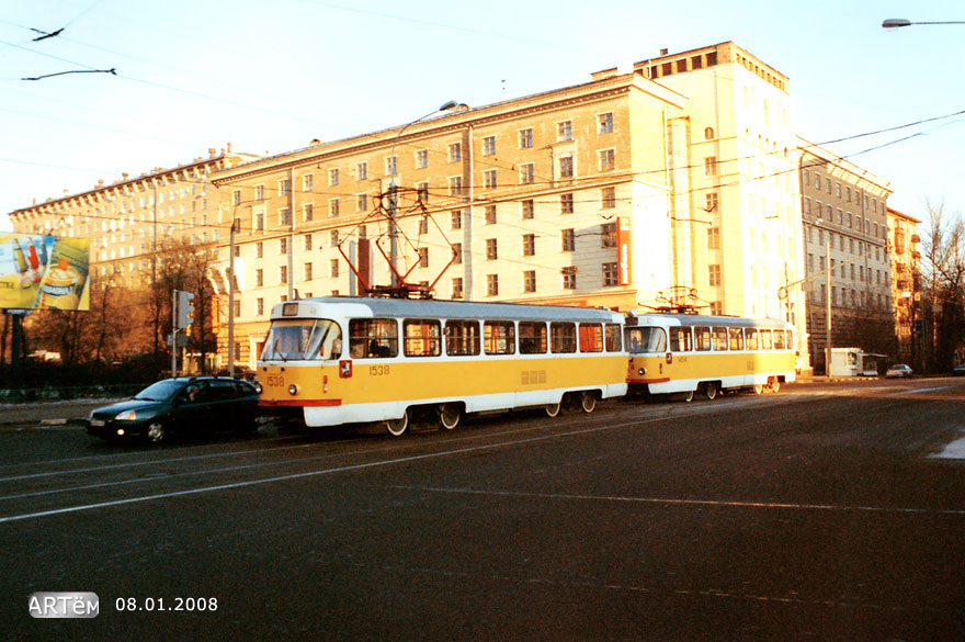 Moscow, Tatra T3SU № 1538