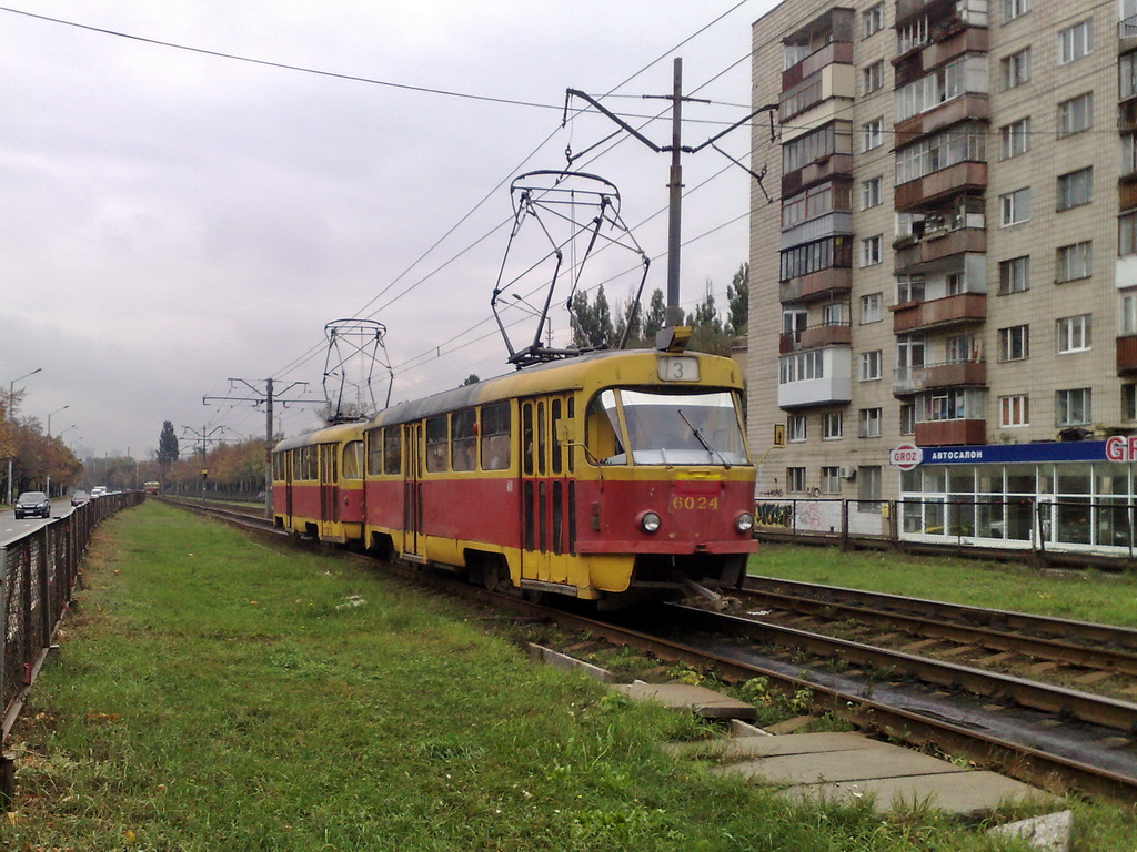 Киев, Tatra T3SU № 6024