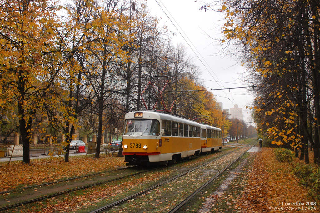 Москва, Tatra T3SU № 3798