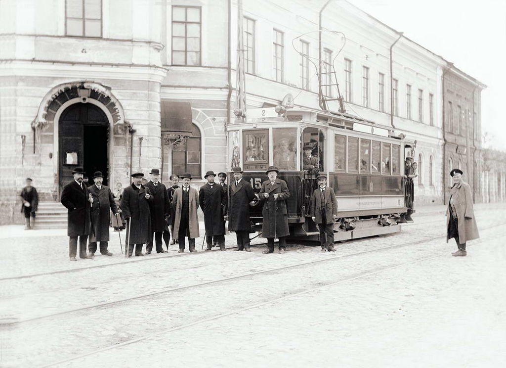 Архангельск, АМ № 15; Работники электротранспорта; Архангельск — Старые фотографии (1914-1920)