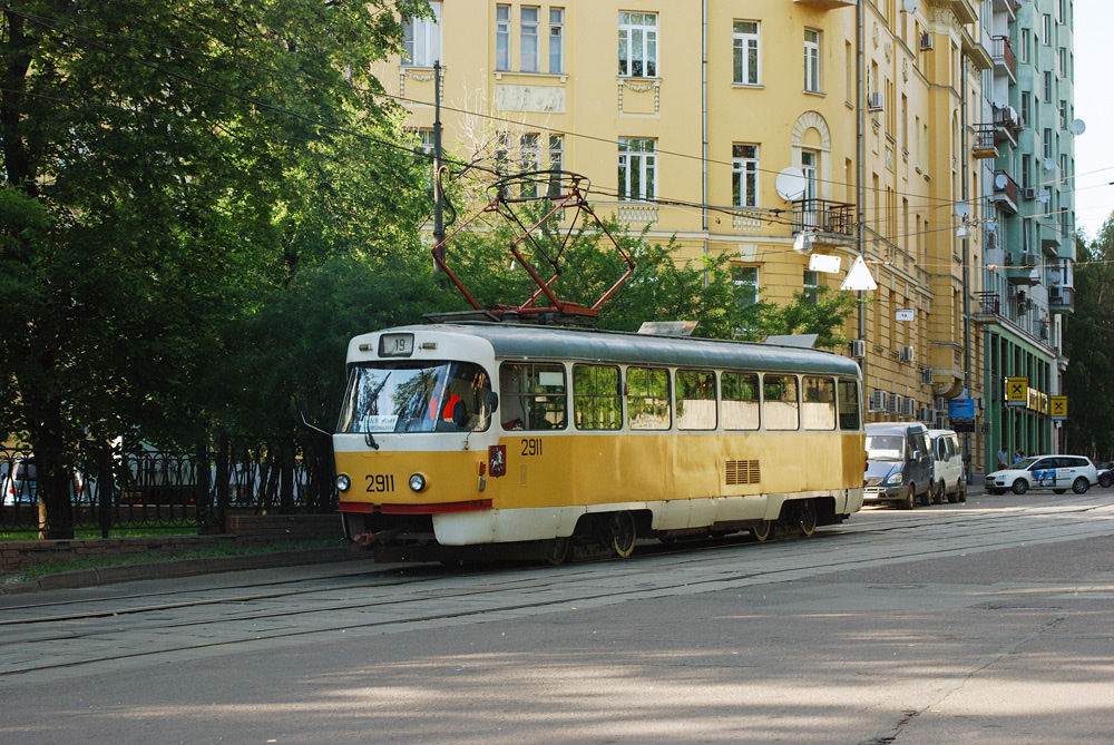 Москва, Tatra T3SU № 2911