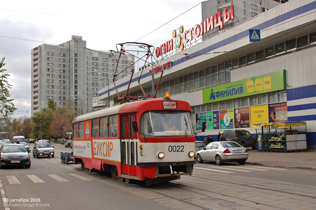 Москва, Tatra T3SU № 0022