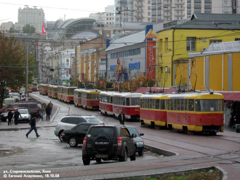 Kiev — Tramway lines: Podilske depot network — west, south