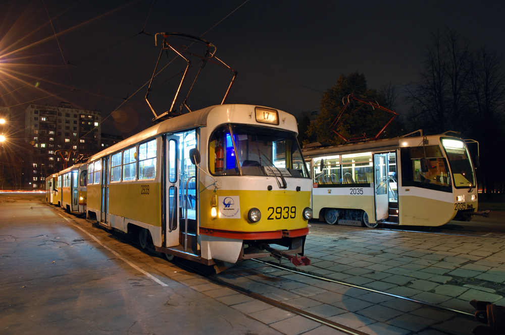 Москва, Tatra T3SU № 2939