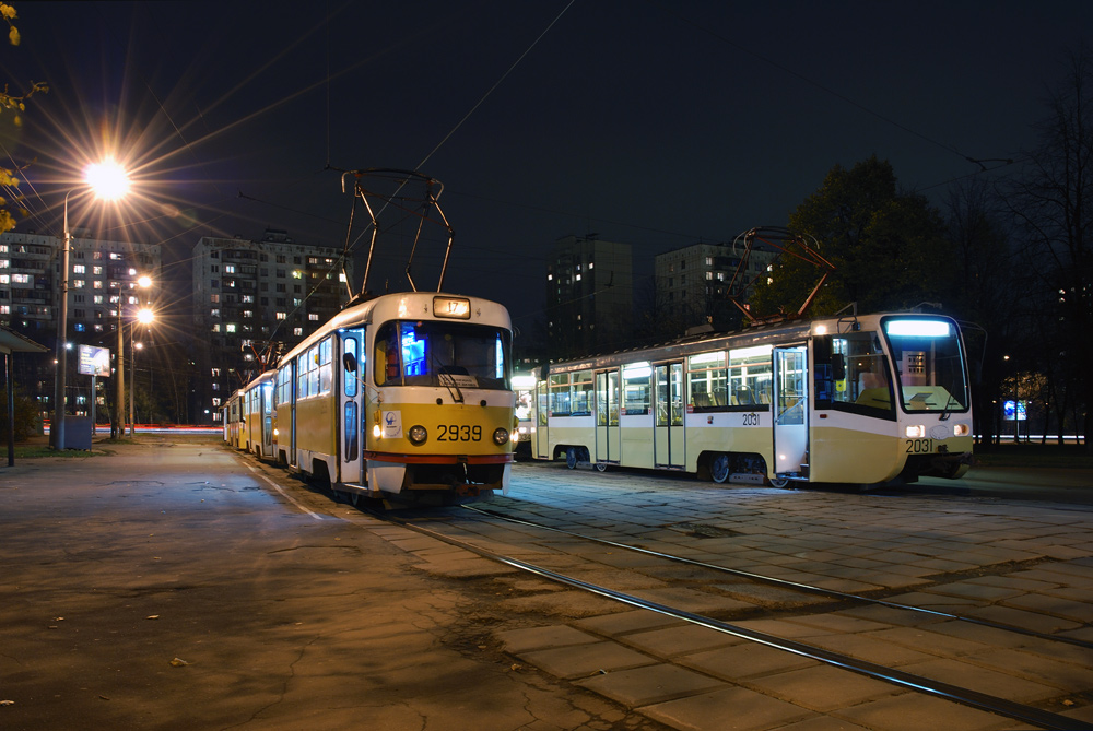 Москва, Tatra T3SU № 2939; Москва, 71-619К № 2031