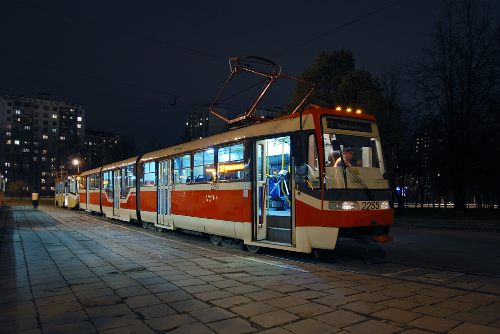 Москва, Tatra KT3R № 2255