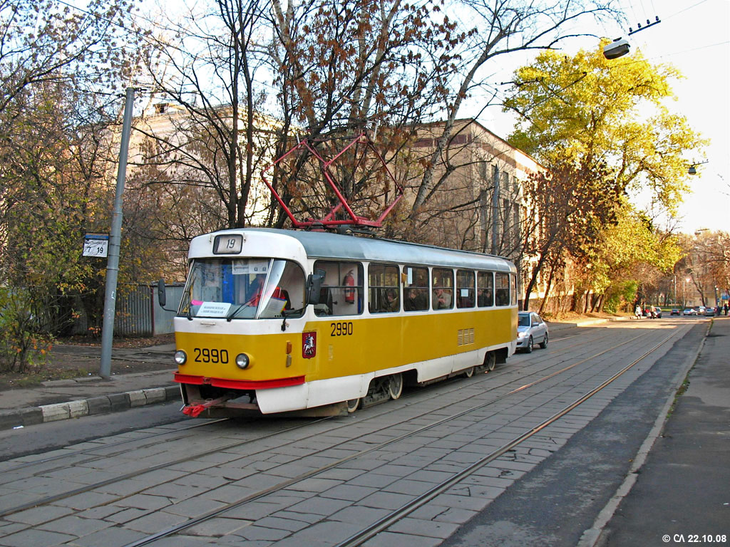 Moskau, Tatra T3SU Nr. 2990