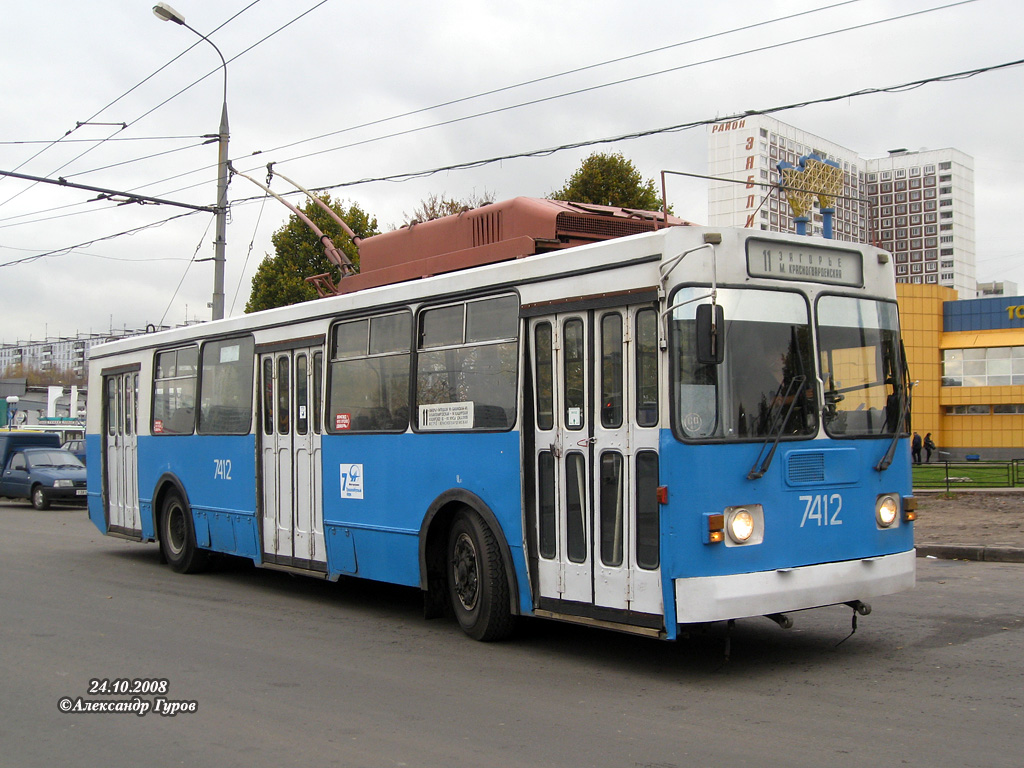 Москва, ЗиУ-682ГМ1 (с широкой передней дверью) № 7412