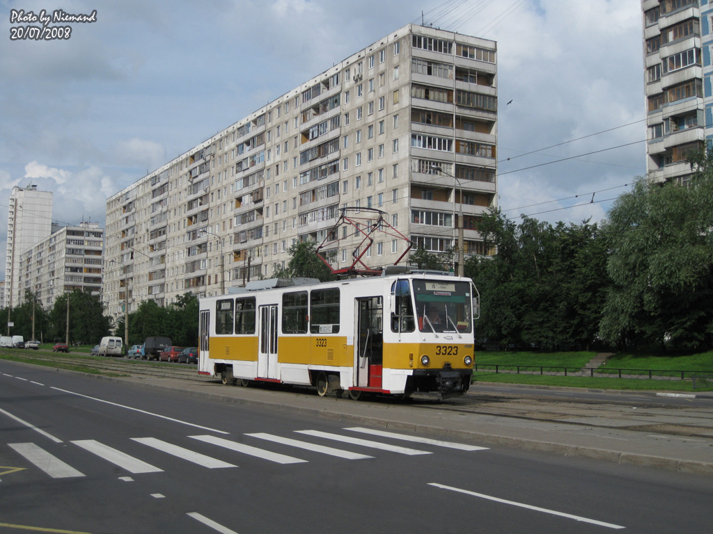 Moskau, Tatra T7B5 Nr. 3323