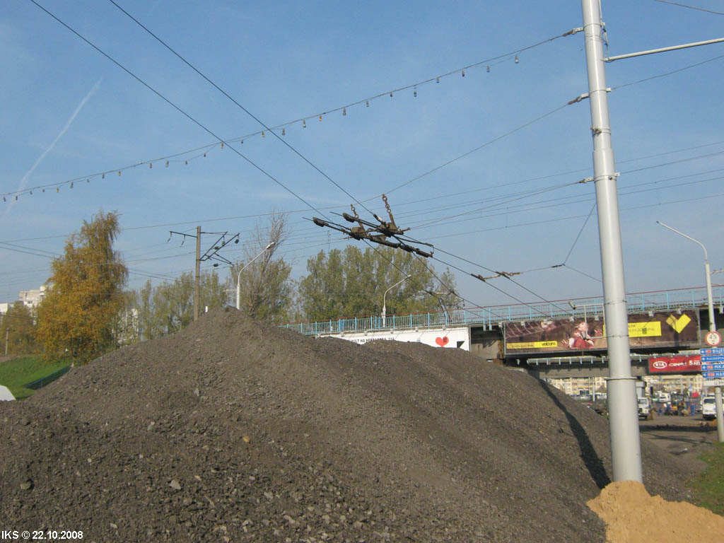 Mińsk — Construction and repair of trolley lines