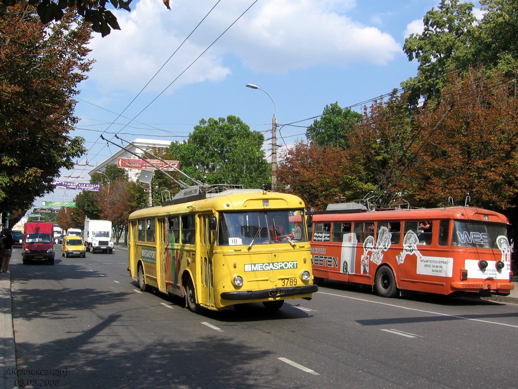 Крымский троллейбус, Škoda 9TrH29 № 3789