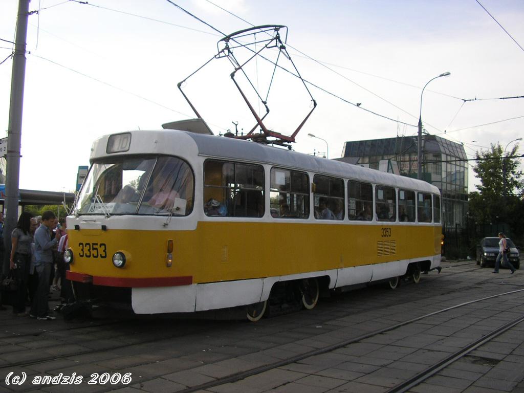 Москва, Tatra T3SU № 3353