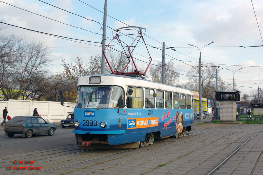Moskau, Tatra T3SU Nr. 2993
