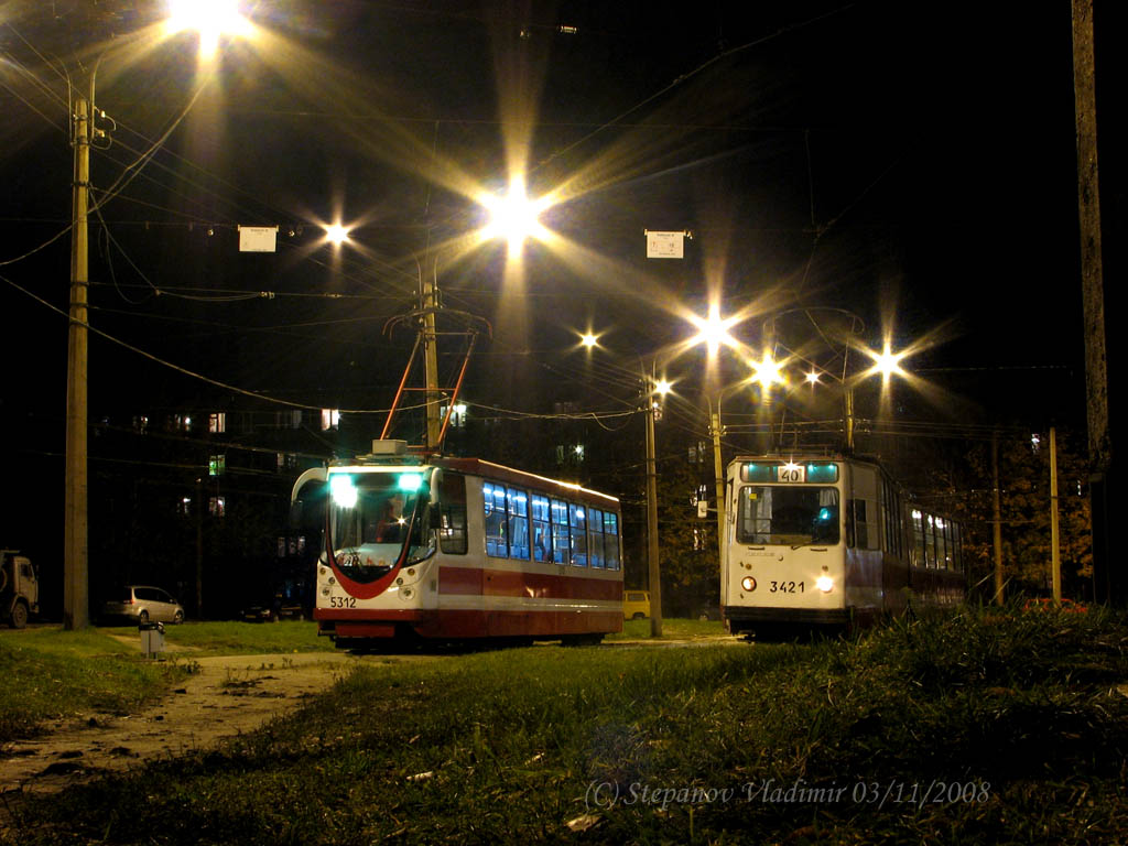 Санкт-Петербург, 71-134А (ЛМ-99АВН) № 5312; Санкт-Петербург, ЛВС-86К № 3421