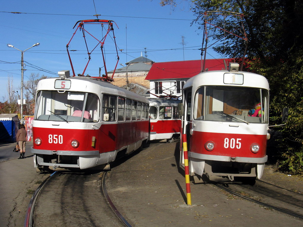Samara, Tatra T3SU # 850; Samara — Terminus stations and loops (tramway)